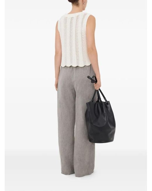 Loulou de Saison White Crochet Top