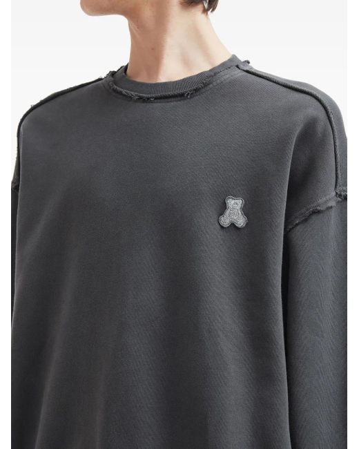 Izzue Black Crew-Neck Sweatshirt for men
