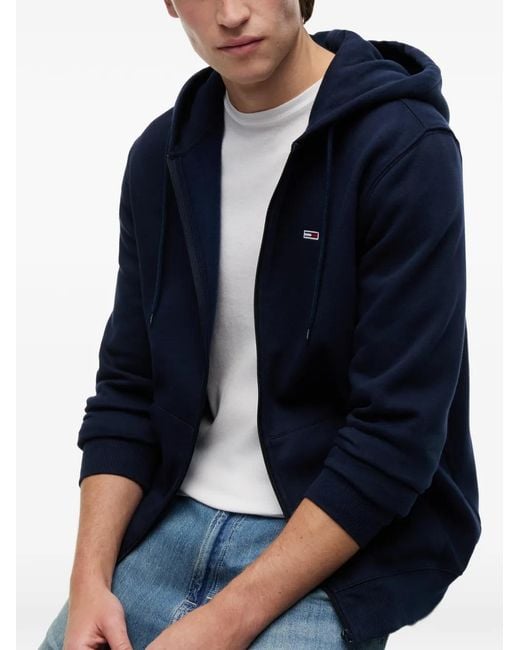 Tommy Hilfiger Blue Zip-Up Hoodie for men