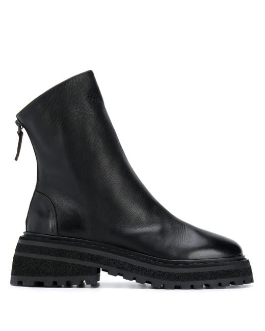 Marsèll ウェッジ アンクルブーツ Black
