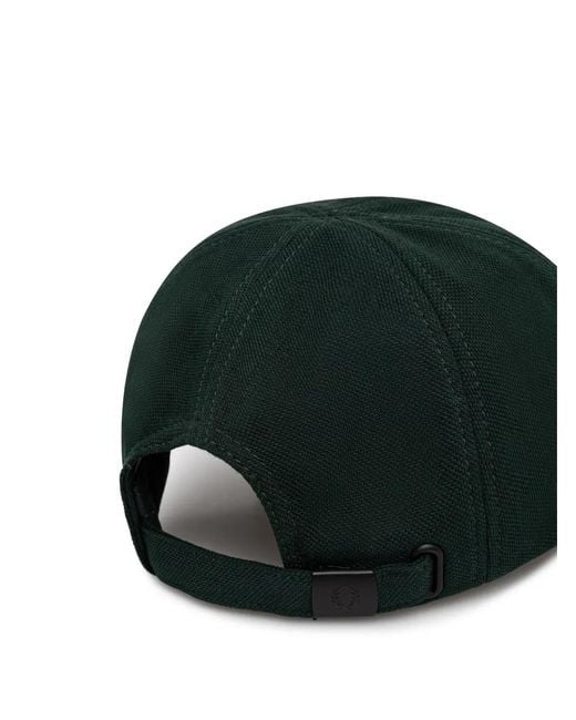 Fred Perry Green Logo-Embroidery Baseball Cap