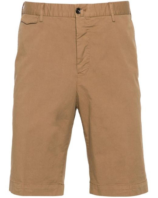PT Torino Natural Slim-leg Cotton Chino Shorts for men