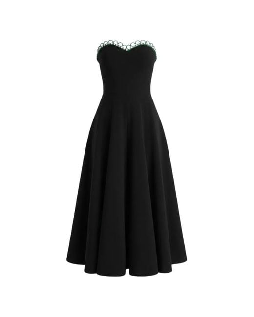 Nafsika Skourti Black Leo Cinderella Crystal-Embellished Dress