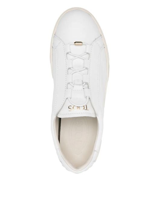 Tod's White Leather Sneakers