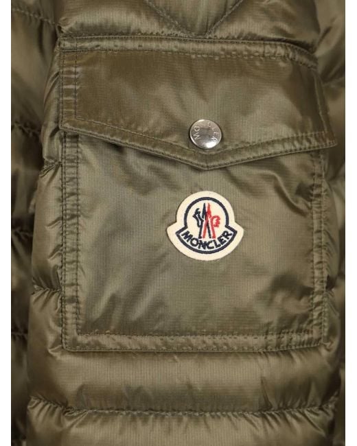 Moncler Green Oahu Quilted Ripstop Coat for men