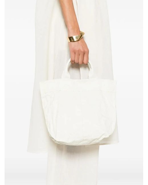 Zilla White Sac À Main À Effet Froissé