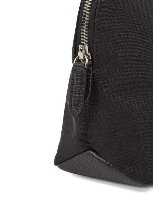 Smythson Black Norton Travel Pouch