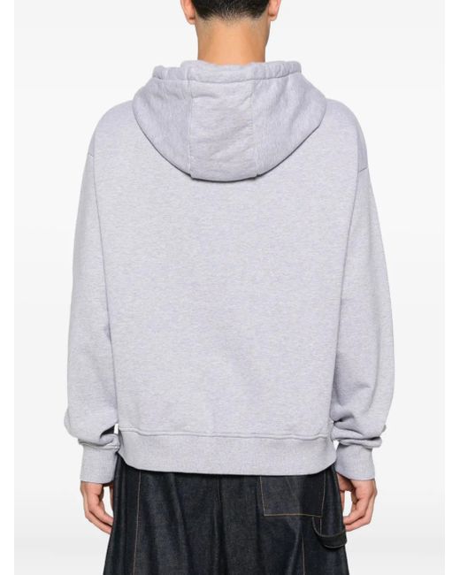 Felpa Con Cappuccio E Applicazione Barbarian di Charles Jeffrey in White