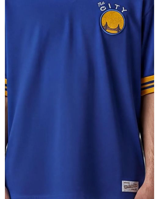 Mitchell & Ness Blue Nba Golden State Warriors Overtime Win T-Shirt for men