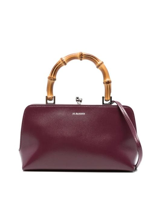 Jil Sander Purple Mini Goji Tote Bag
