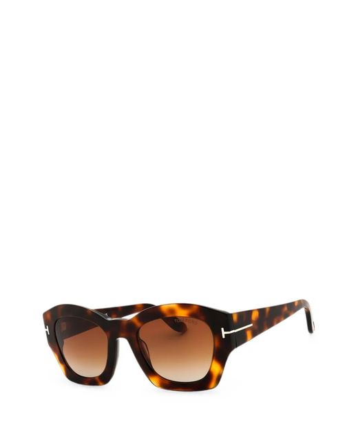 Tom Ford Brown Tortoiseshell-Effect Sunglasses