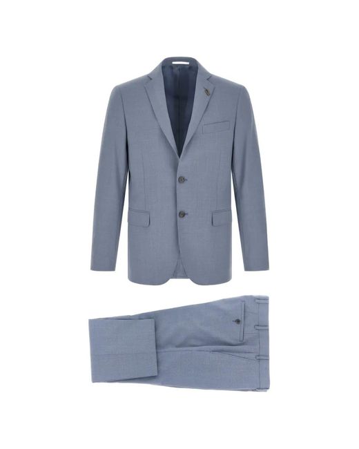 Pal Zileri Blue Flap-Pockets Suit for men