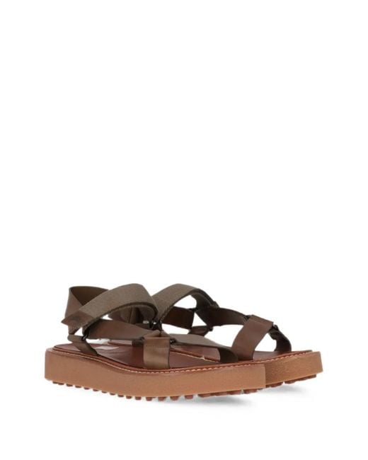 Tod's White Touch-Strap Platform Sandals for men
