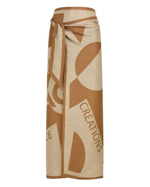 Copricostume Con Stampa di Ferragamo in Natural