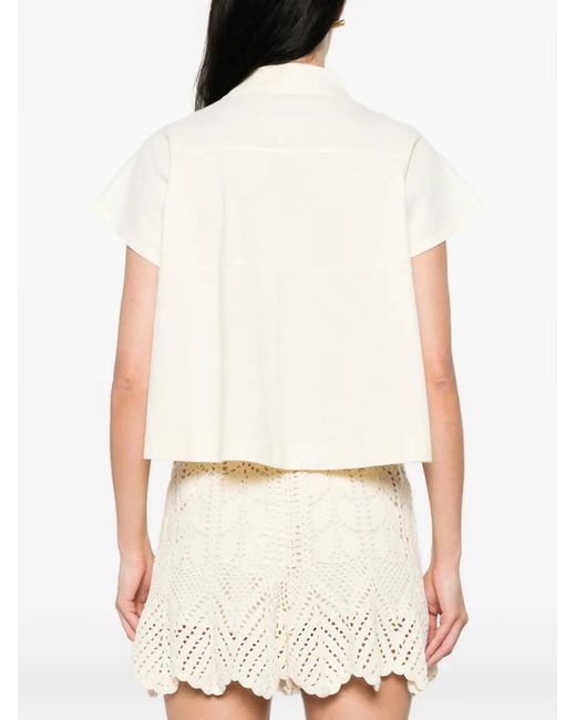 Dorothee Schumacher White Sporty Romance Polo Shirt
