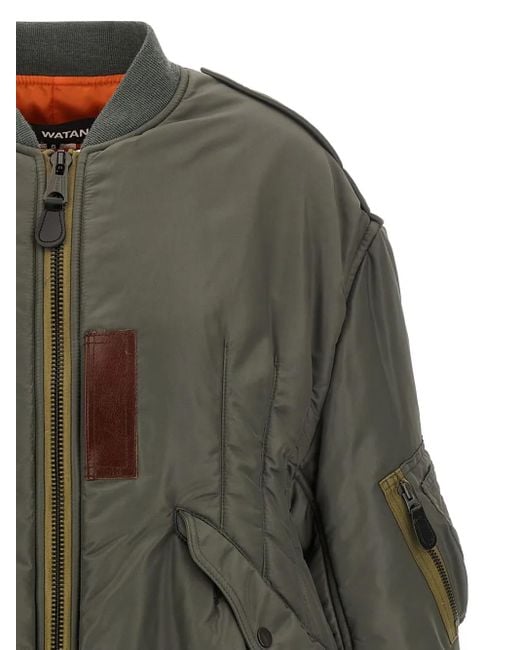 Junya Watanabe Gray Maxi Bomber Jacket