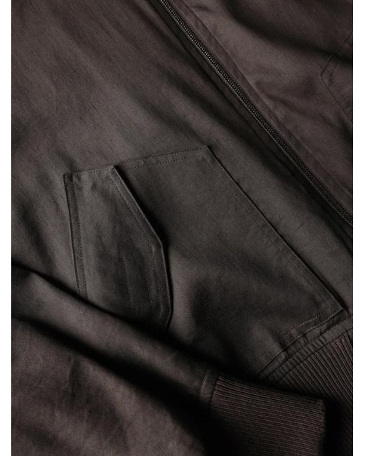 Roberto Collina Black Zip-Up Bomber Jacket for men