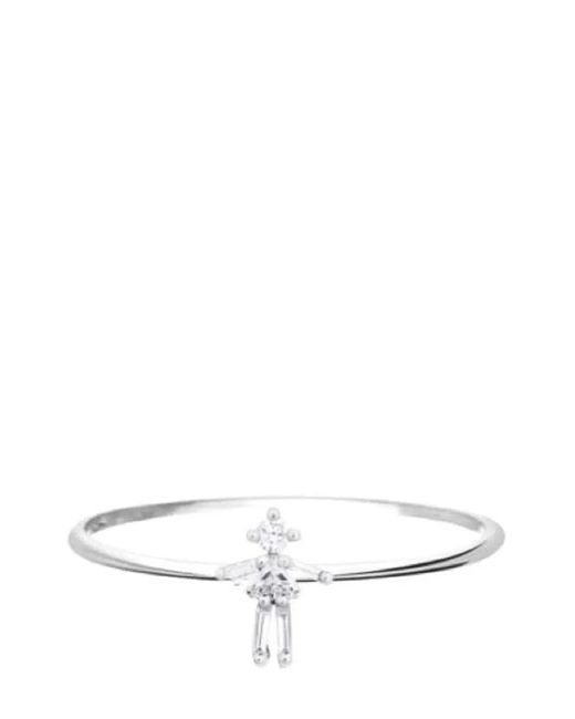 LITTLE ONES PARIS White 18Kt Girl Diamond Ring
