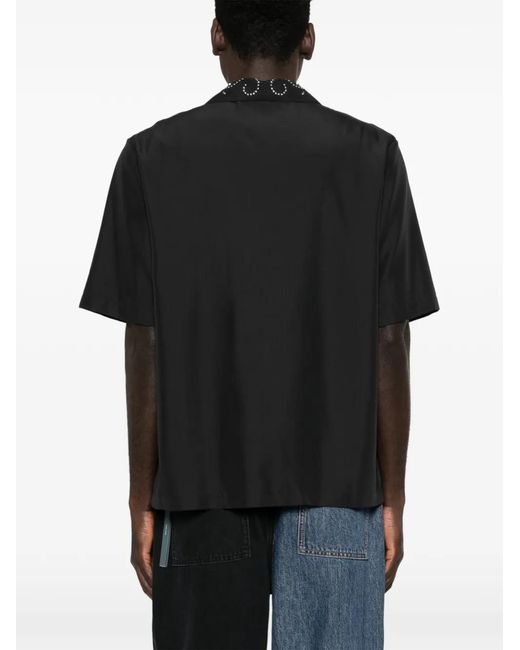 Amiri Black Stud Camp Shirt for men