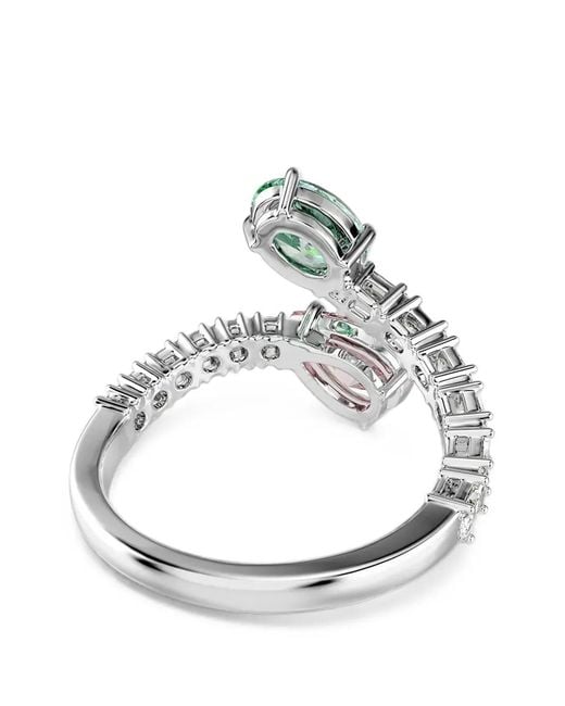 Swarovski Green X Ariana Grande Crystal-Embellished Open Ring