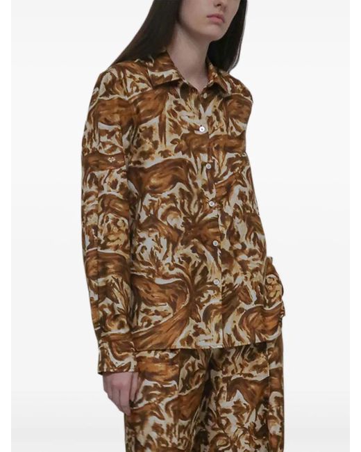 Rosetta Getty Ruimvallende Blouse in het Brown