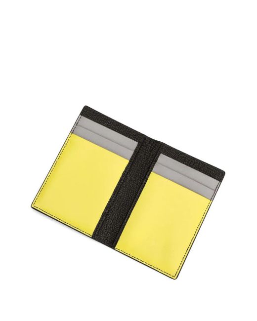 Dolce & Gabbana Black Leather Logo Plaque Card Holder for men