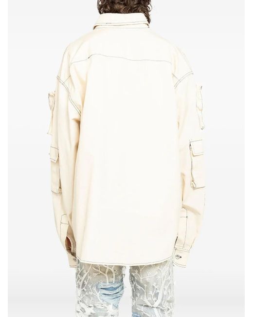 Who Decides War Natural Pocket-Detail Jacket for men