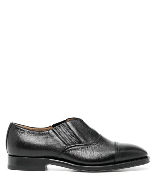 Bally Black Elasticated-panels Leather Loafers for men