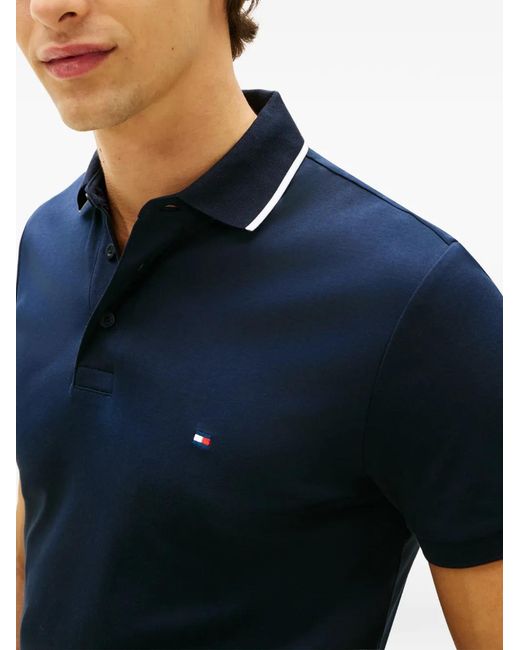 Tommy Hilfiger Blue Collared Polo Shirt for men