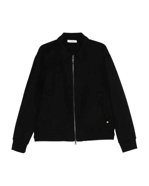 Grayed Black Zip-up Jacket for men