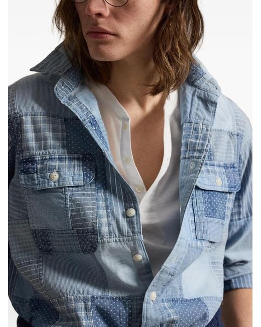 Polo Ralph Lauren Blue Sport Shirt for men
