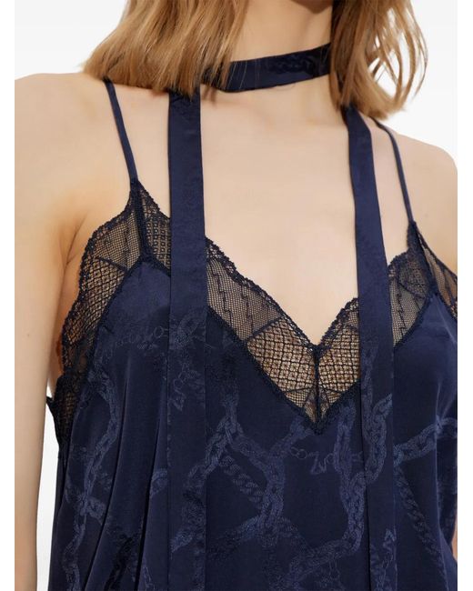 Zadig & Voltaire Blue Risty Mini Dress