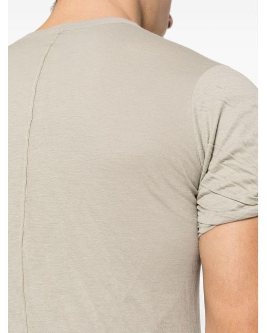 Rick Owens Gray Grey Cotton T-shirt for men
