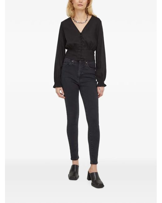 Levi's Black Tamara V-Neck Blouse