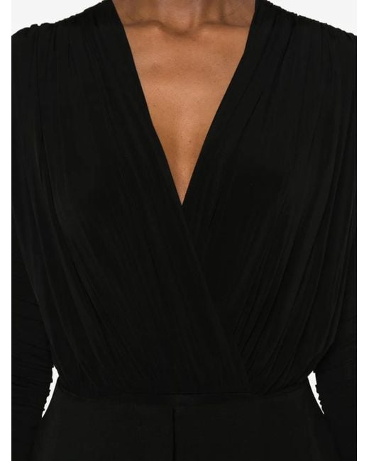 TOVE Black V-Neck Bodysuit