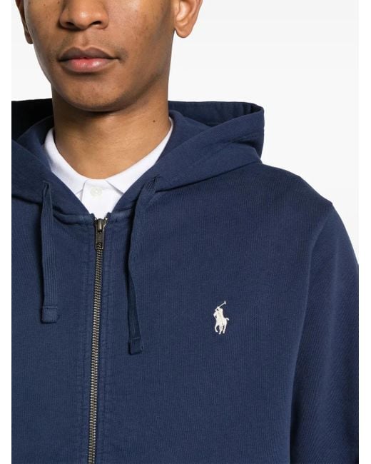 Polo Ralph Lauren Blue Cotton Hoodie for men