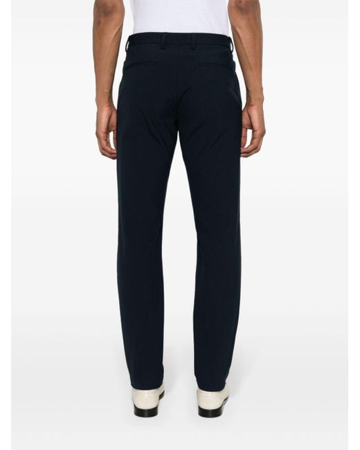 Theory Blue Tapered Tailored Trousers for men