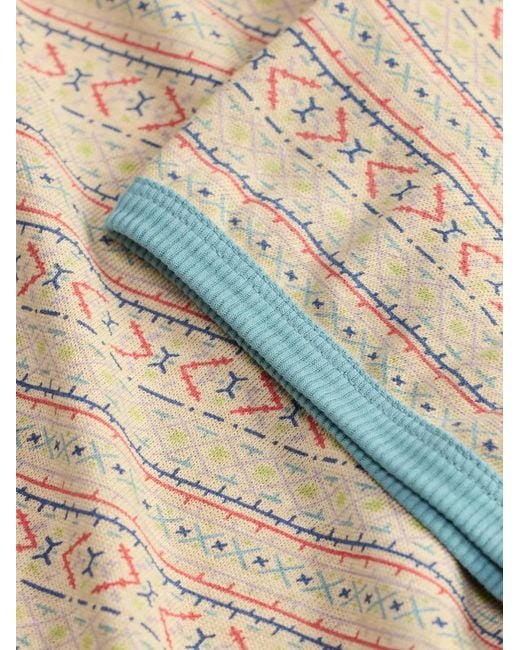 RRL Natural Geometric-Pattern T-Shirt for men