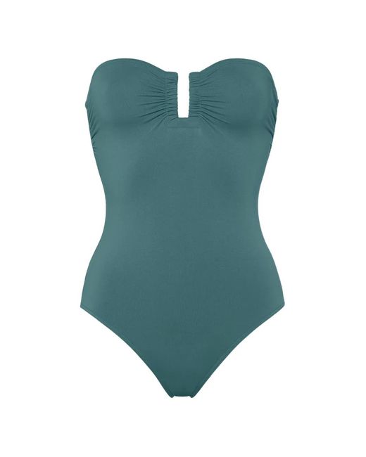 Eres Blue Cassiopée Ruched Swimsuit