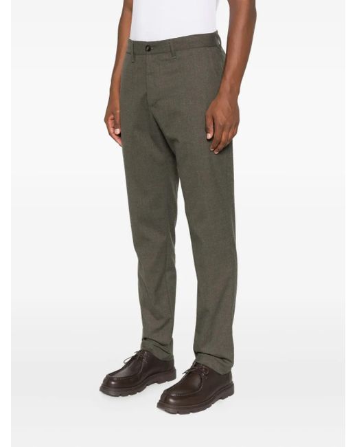 White Sand Gray Jack Button-Fly Trousers for men