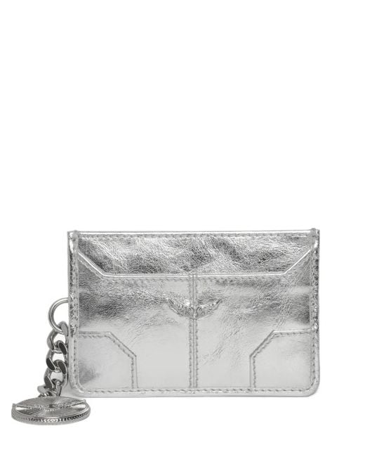 Zadig & Voltaire Gray Sunny Metallic Wallet