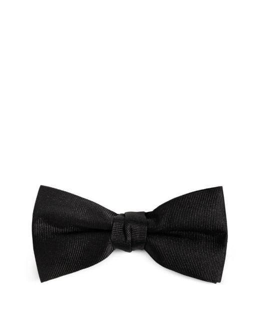 Givenchy Black Ribbed Bow Tie for men