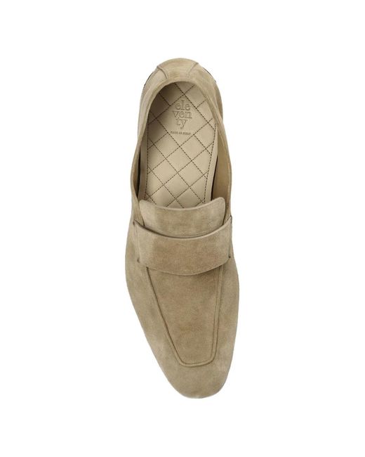 Eleventy Multicolor Suede Strap Loafers for men