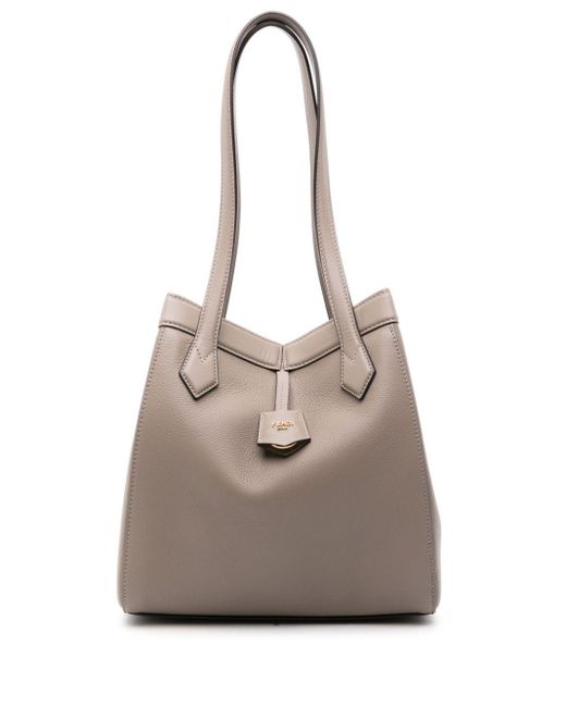 Fendi Natural Origami Leather Shoulder Bag