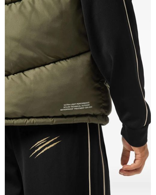 Philipp Plein Green Puffer Jacket Vest for men