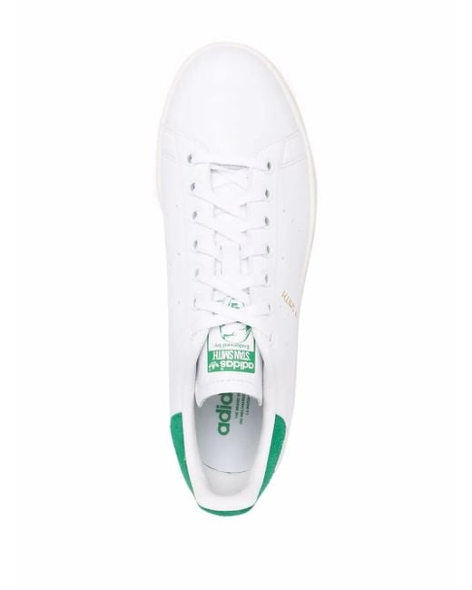 Adidas White Colour-Block Panelled Sneakers for men