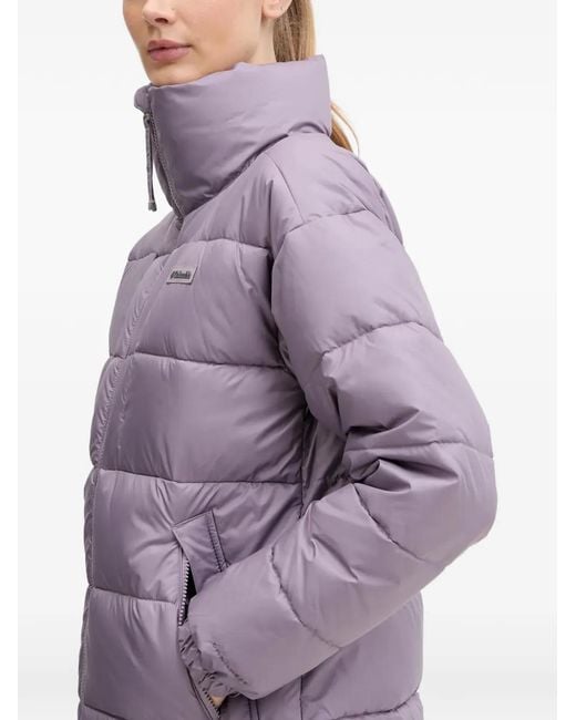 Columbia Purple Padded Funnel-Neck Jacket
