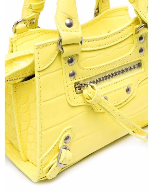 Balenciaga Yellow Kleine Neo Classic Handtasche