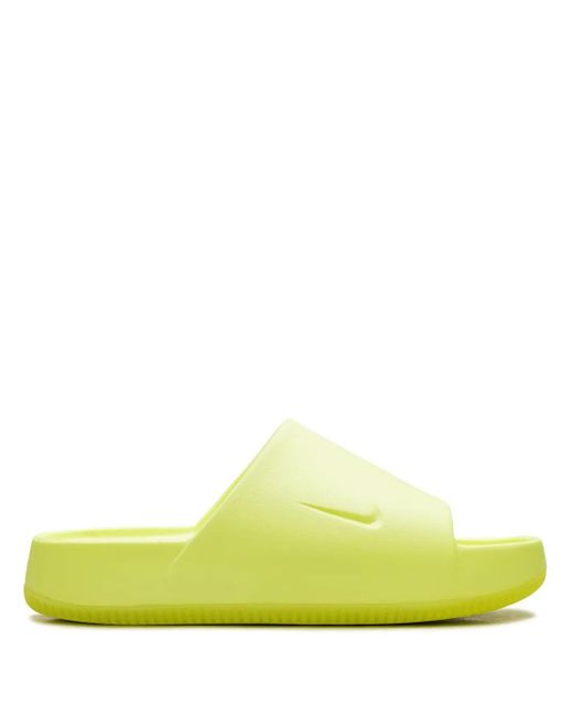 Nike Yellow Calm "Volt" Slides for men