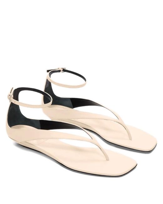 Loulou de Saison Natural T-Bar Flat Sandals